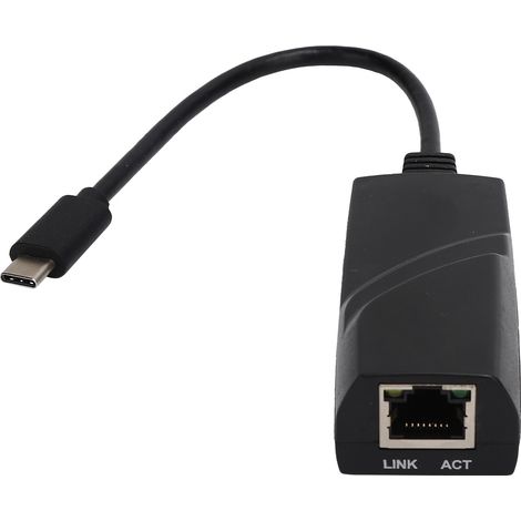 Carte réseau USB-C vers RJ45 Gigabit Ethernet Adaptateur pour Ordinateur Portable (1/5)