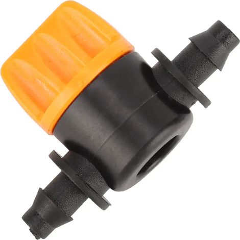 Lot de 100 unités d'arrosage automatique, 2 voies, PVC, 4/7, avec vanne d'arrêt (1/5)