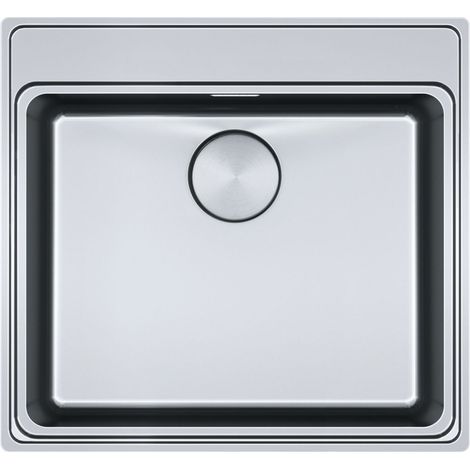 Cuve Mythos MYX 210-50 Inox - 580 x 520 x 200 mm - sous-meuble 60 cm - vidage automatique - Franke (1/5)