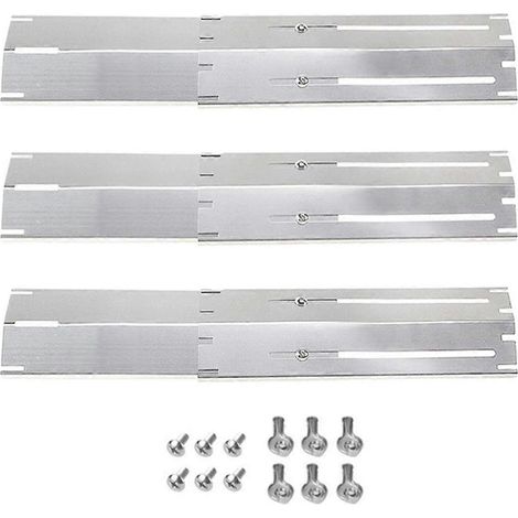 Plaque chauffante réglable en acier inoxydable pour barbecue à gaz, kit de remplacement 3 pièces - FFY (1/4)