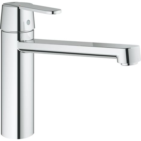 Mitigeur de cuisine monocommande – Bec tube pivotant 140° – Cartouche céramique GROHE SilkMove 35mm – Installation rapide GROHE FastFixation (1/10)