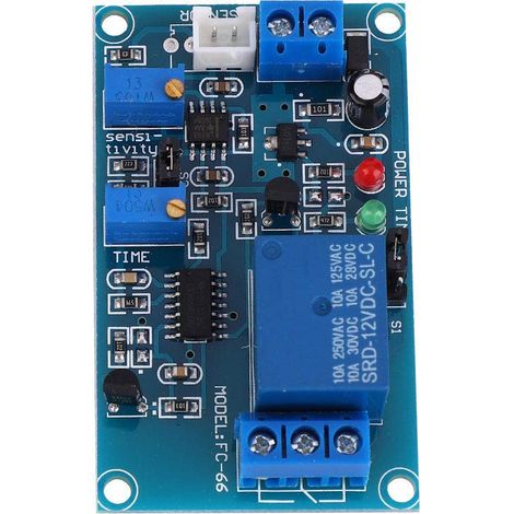 12V DC Photoresistor Relay Module Lighting Control Switch with Adjustable Sensitivity and Delay 10A Relay 50cm Sensor Cable for LED Lighting Control (1/5)