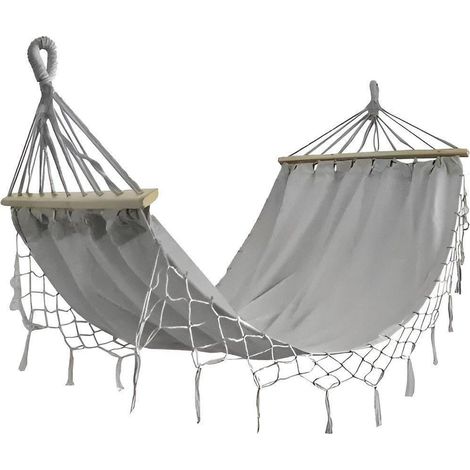 Northix amaca da giardino Gardlov grigia 200x100 cm confortevole