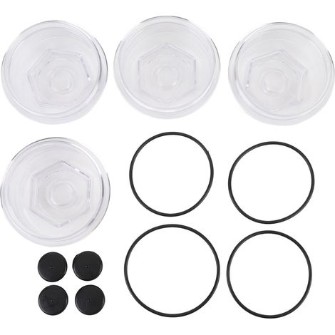 Kit de bouchons d'huile de remplacement de moyeu de remorque, 4 jeux de pouces, KIT 183772, couvercle en plastique d'essieu pour essieux Dexter (1/5)