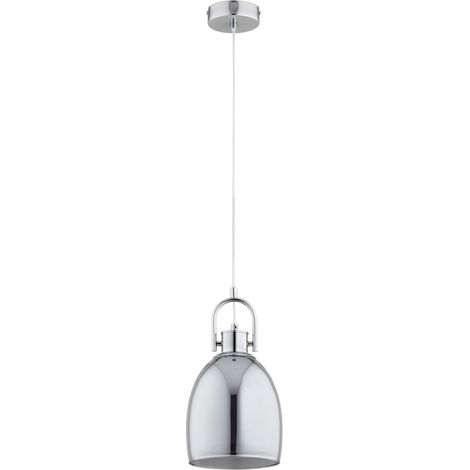 Suspension moderne chrome verre cuisine E27 Alfa Soda (1/3)