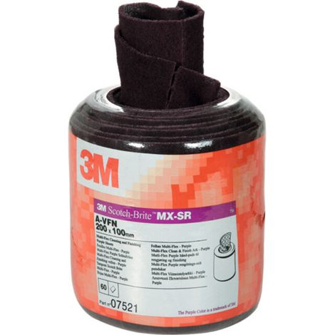 3M SCOTCH -BRITE Tampons en nylon, rouleau de 60 tampons Multiflex, 100x200 mm, Structure du nylon: 280 60 pièces