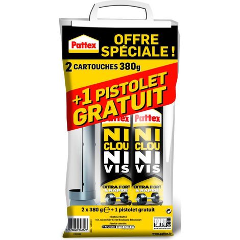 Pattex Ncnv Pack 2x380g + Pistole - Pattex
