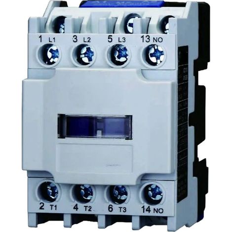 gloca Contattore AC 220V 50/60Hz Bobina 3P 3 Poli Normalmente Aperto Ue 380V (Ie 12 Ampere) (1/4)