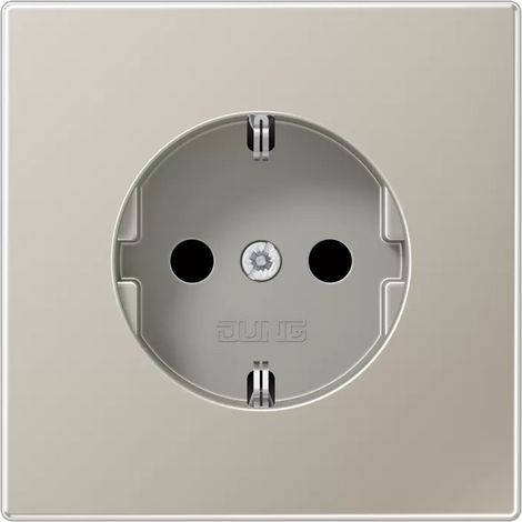 Jung SCHUKO®-Steckdose, 16 A 250 V , Schraubklemmen, Serie LS, Edelstahl ES 1521