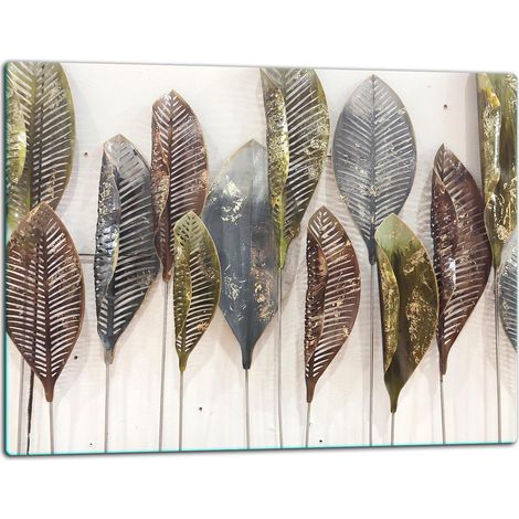 Tabla de cortar de vidrio de 52x40 cm con forma de pluma (1/5)