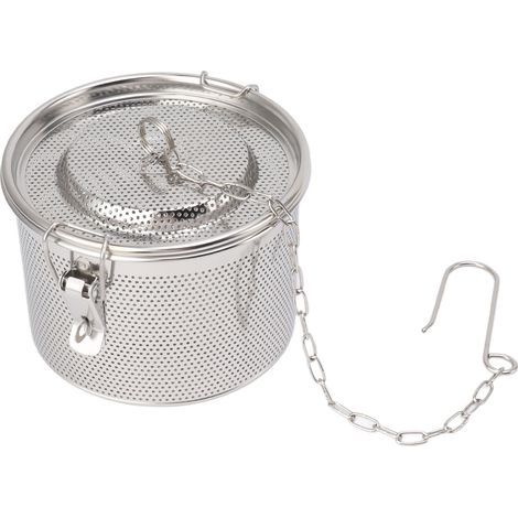 Filtre à épices avec chaînette de suspension, boules à thé en acier inoxydable, filtre pour épices à soupe, panier de séparation, diamètre 14 cm/5,5 pouces (1/5)