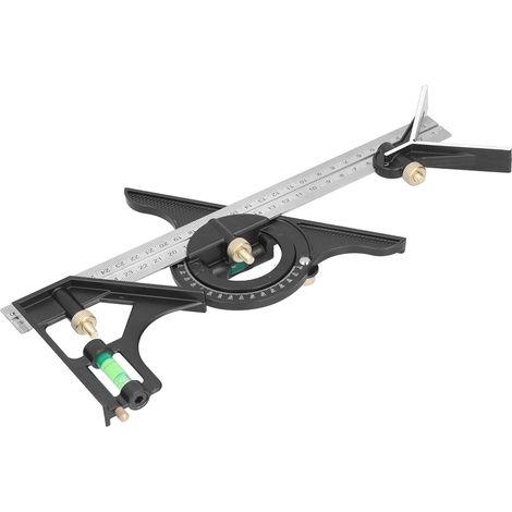 Kombinationswinkel, Messwerkzeug aus Aluminiumlegierung und Edelstahl zur Winkelmessung (1/5)