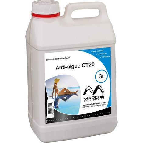 Traitement piscine OCEDIS préventif anti-algues QT 20 bidon 3L
