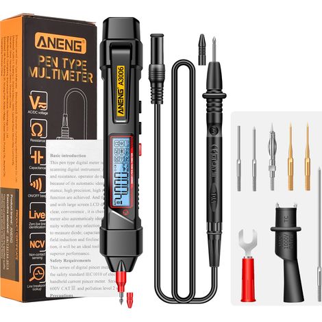 A3006 Stift-Digitalmultimeter, 4000 Counts AC/DC-Spannungsprüfer