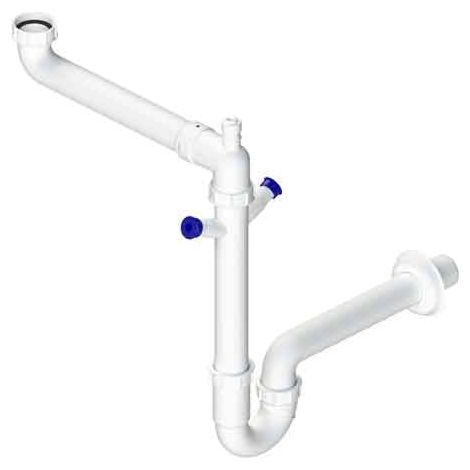 Sifone Scarico per Lavello a 1 Via Slavaspazio Autopulente 2K 11/2 Lb Plast