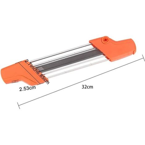Porta-lima 2 in 1 per catena da motosega da 0,325" (4,8 mm) - bianco (1/4)