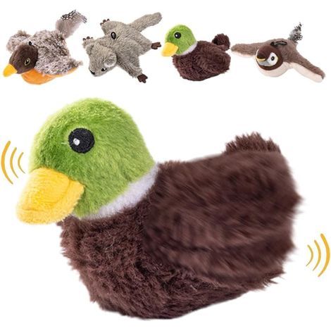 Juguete Interactivo Genérico para Gatos 2026, Peluche Que Grazna y Canta con Sonidos Realistas, Peluche Recargable Estimulante para Gatitos con Ejercicio, Caza y Antiaburrimiento (Pato) (1/5)