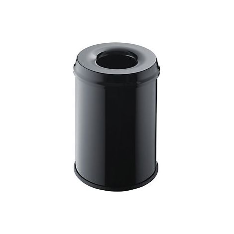 Papelera autoextinguible  acero  ignífuga  capacidad 15 l  UE