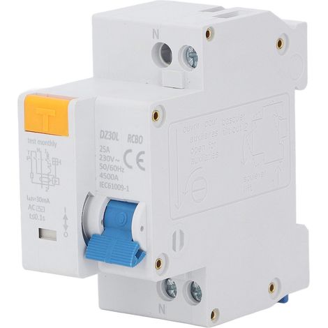 Disjoncteur De Fuite Électronique 25A 230V Protection Contre Les Surtensions Pour Système D'éclairage - 1 Pièce (1/5)