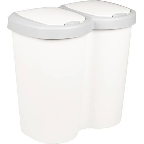 Garbage Bin White 49.5 x 30 x 46.5 cm PP vidaXL (1/5)