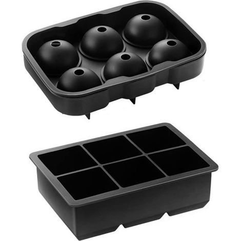 Bac à Glaçons, Glaçons en Silicone avec Couvercle, Moule Glace (1/5)