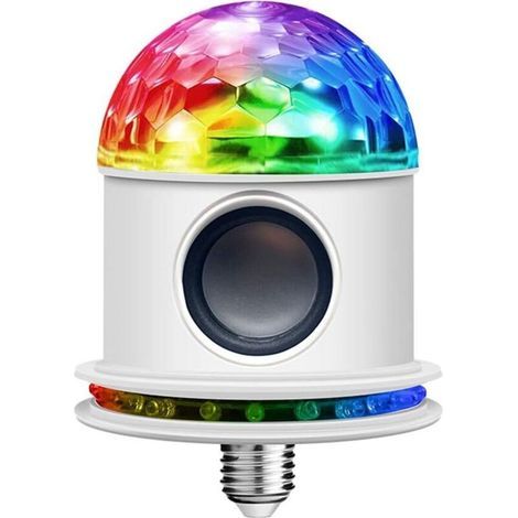 Smart LED musique ampoule, E27 Haut-parleur Bluetooth RGB à ampoule De Couleur Avec Changement Télécommande Audio Ampoule LED RGB musique sans fil à jouer Président Ampoule variable Intensité (A) [Cla (1/5)