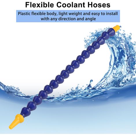 Lot de 10 tuyaux flexibles en plastique pour liquide de refroidissement (eau/huile), filetage 1/8 BSPT, pour tours et machines CNC. (1/5)