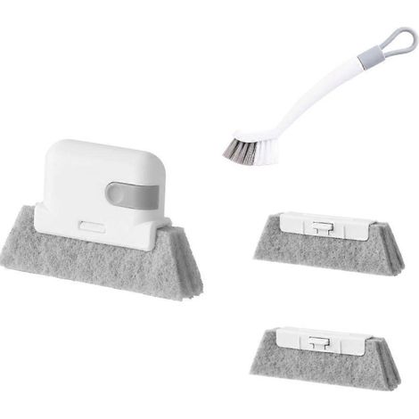 Ensemble de brosses de nettoyage pour vitres, joints de fenêtres et rails de portes (1/4)