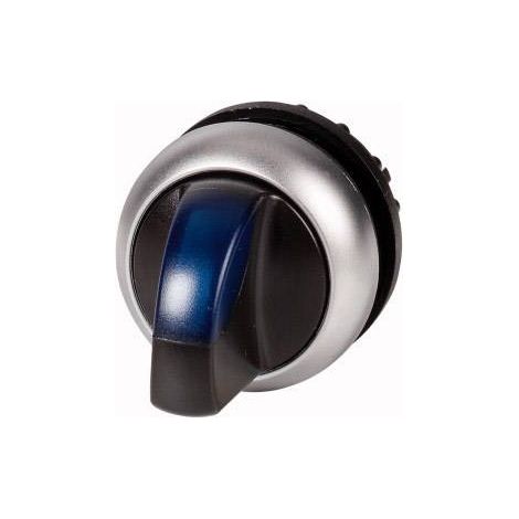 Commutateur rotatif 2 positions lumineux bleu EATON M22-WLKV-B