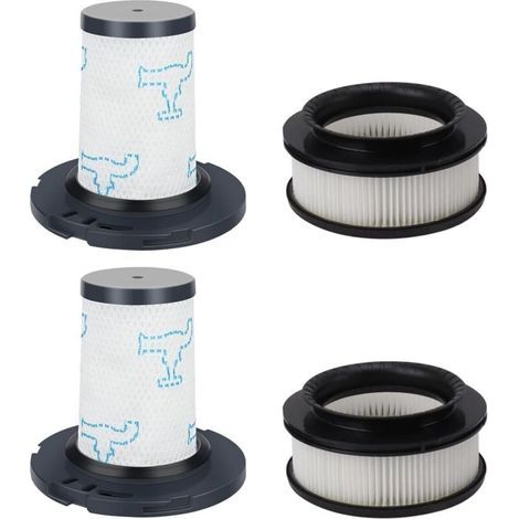 Juego de 4 filtros HEPA de repuesto para aspiradoras Rowenta X-Force Flex 11.60 14.60 15.60 Animal (RH9878 RH9898 RH9958 RH99F1) (Reemplazo ZR009007 ZR009008) (1/4)