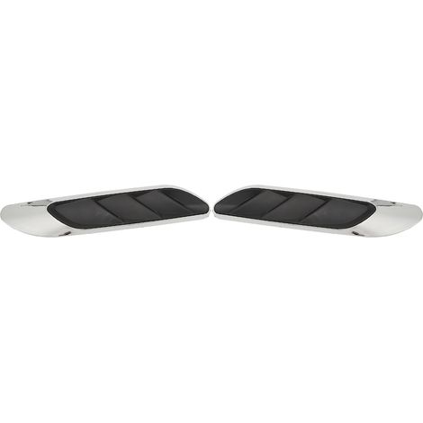 Paire de déflecteurs d'air latéraux pour bouclier, remplacement aérodynamique gauche/droite, compatible Mercedes Classe C W206 AMG-Line C63 2022+, finition argent, kit de 2 pièces (1/5)