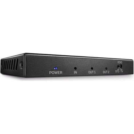 LINDY 2 Port HDMI 18G Splitter 2 Porte Distributore, splitter HDMI 3840 x 2160 Pixel Nero (1/5)