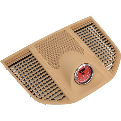 Console centrale supérieure Beige avec horloge rouge, remplacement pour Porsche Macan 2014-2020, grille tableau de bord 95B 858 189 C 6W0 (1/5)