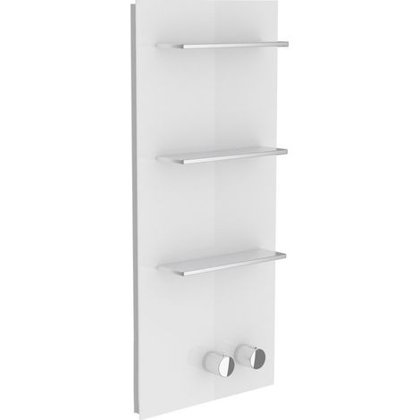 Robinetterie de salle de bains Keuco, 56164, tablette de douche avec mitigeur thermostatique DN 20, poignée droite, Coloris: Verre anthracite - 56164011102 (1/2)