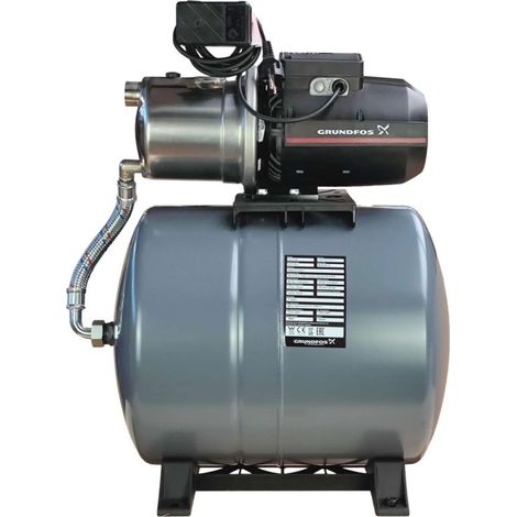 Grundfos – Surpresseur 60L – Pompe à eau 1,49 kW – Débit 1,5 à 5 m3/h – Monophasé 220V – Acier inoxydable – Protection IP44 (1/6)