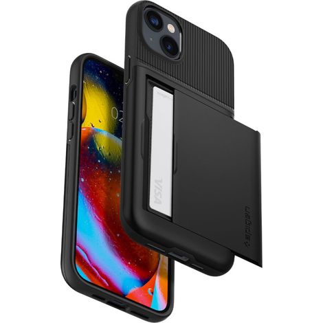 Funda Spigen Slim Armor CS para iPhone 14 Plus/15 Plus negra (1/5)