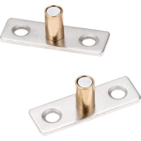 Lot de 2 Guide Porte Coulissante Ø8mm-Roulette, Frein Guide Sol Roulement pour Porte Coulissante en Bois Intérieur, Guidage Bas Olive en Acier INOX (1/5)