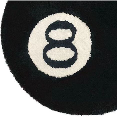 Tapis noirs à poils longs, doux au toucher, anti-accrochage, lavables, pour chambre et salon (1/5)