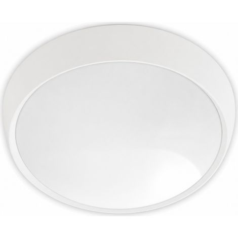 PLAFONIERA TONDA CON PORTALAMPADA E27 PARETE/SOFFITTO SONJA- - 2xE27 max 2x20w - ø mm.300x100 - colore bianco - 1 pezzi AIRAM