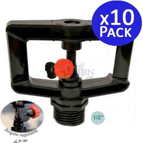10 Stück Landwirtschaftssprinkler 360º 1/2'', Reichweite 7 bis 8 Meter