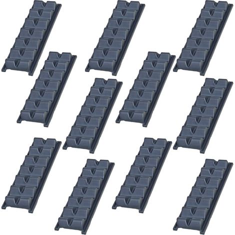 BRB Lot de 10 supports à petits pains en forme de vague pour 6 petits pains / baguettes (L x l x H) 590 x 190 x 80 mm