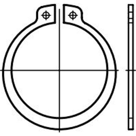 Reidl DIN 471 Sicherungsringe für Wellen, 110 x 131,2 x 4, 1.4122 blank (1/2)