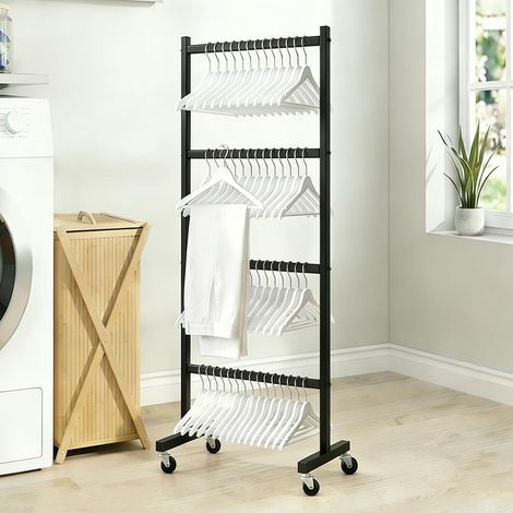 Support Mobile De Rangement Cintre Avec Roulettes Pivotantes (1/5)