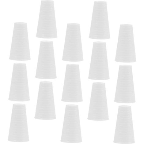 50pcs Boutons de Stores en Plastique Blanc, Accessoires pour Rideau Fenêtre Extrémités de Cordon, Compatible et Polyvalent, Design Élégant pour Bureaux et Intérieur