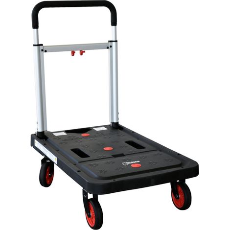 chariot de manutention - pliable - ultra léger - charge maximum 140 kg - bizline 771076