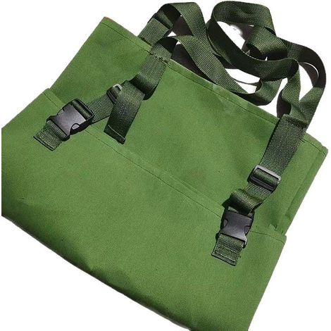 Tablier de récolte, tablier de récolte, avec pochette cueillette, outils jardin robustes et réglables à dos croisé pour fruits et légumes (1/4)