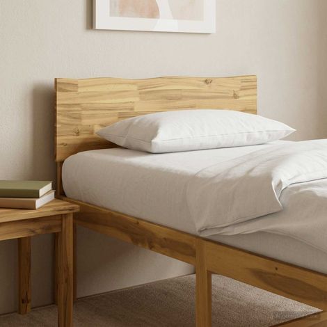 vidaXL Cabecero con borde natural ROSTOCK Blanco 80 cm (1/5)