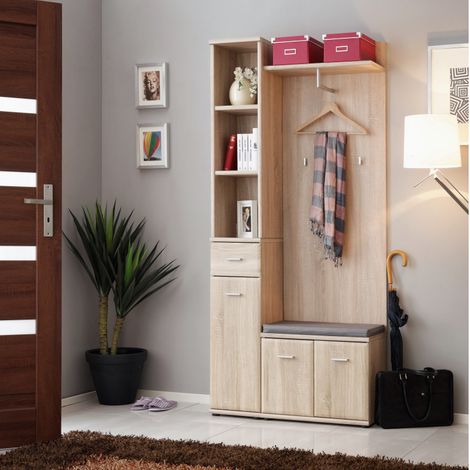 Penderie "Armario I" - Beige - L 90 x H 203 x P 32 cm - Livraison gratuite