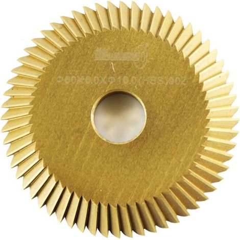 1pc Titanium Coated Key Machine Cutter60x6x16mm 90T Key Dupliquer Machine Lame de Scie pour Couper les Clés Outils de Serrurier Outils de Quincaillerie (1/5)
