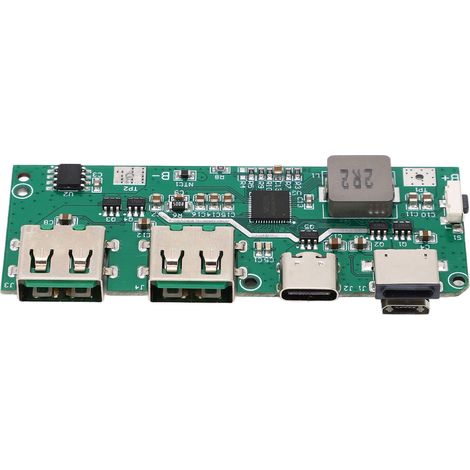 Dual-Port-QC4.0/QC3.0-USB-Ladegerät, 6V-32V-Schnelllademodul, 2 Stück mit LED, tragbare Powerbank. (1/5)